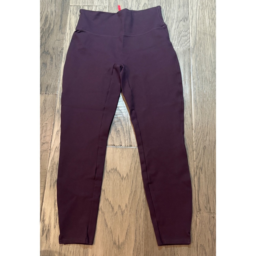 SPANX Womens M Purple High Waist Leggings Activewear Athleisure Pants